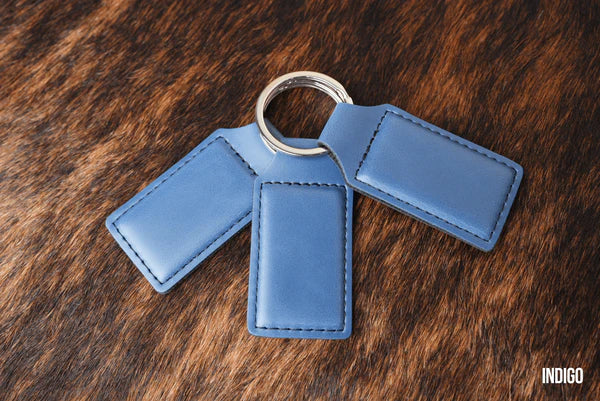 Laser Engraved Leather Keychains