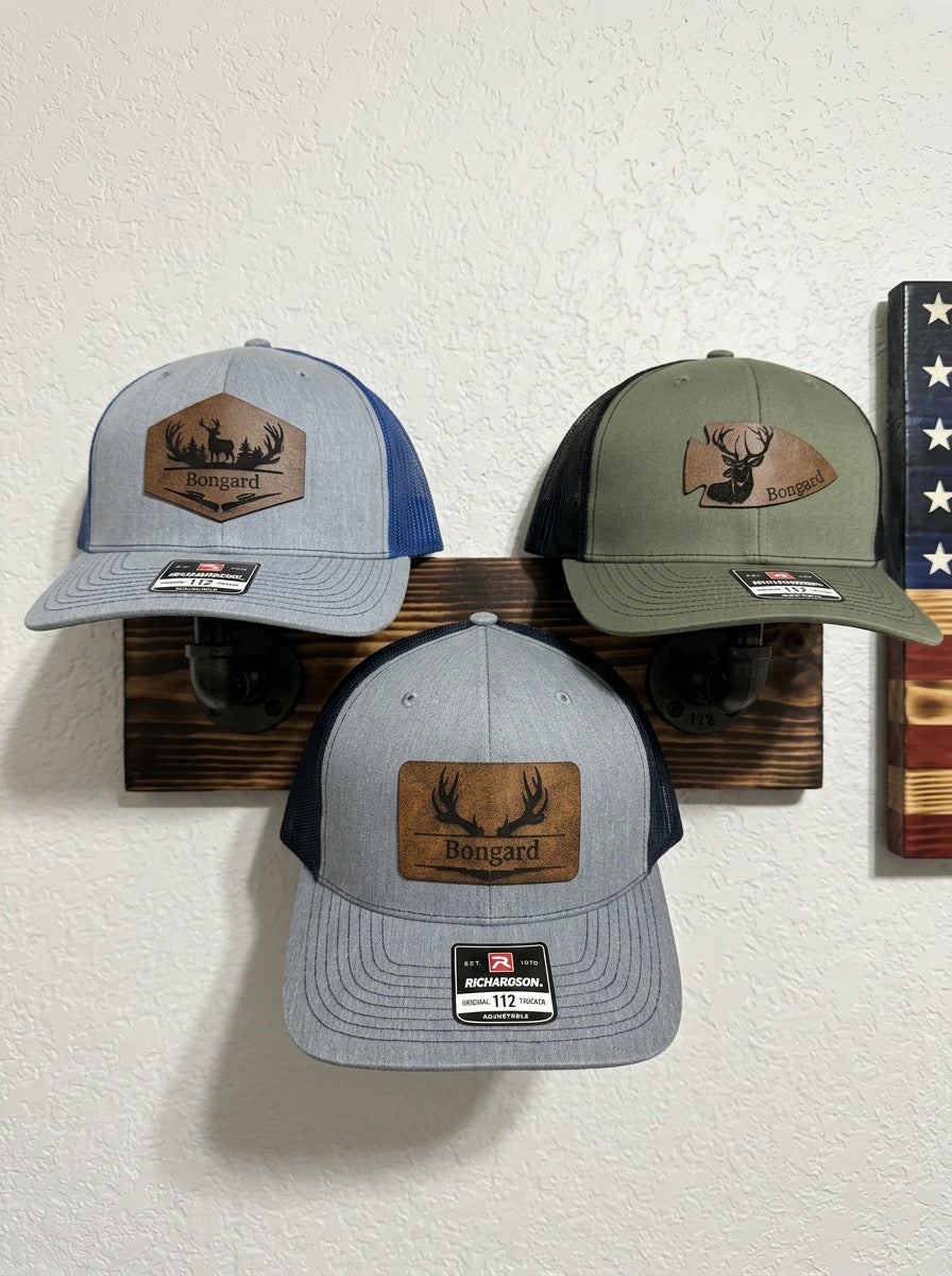 Leather Patched Hats