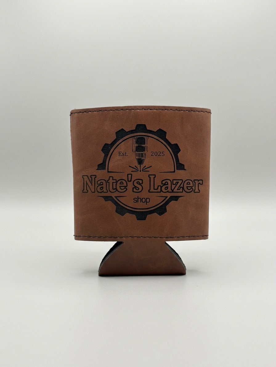 Engraved Leather Magnetic Koozies