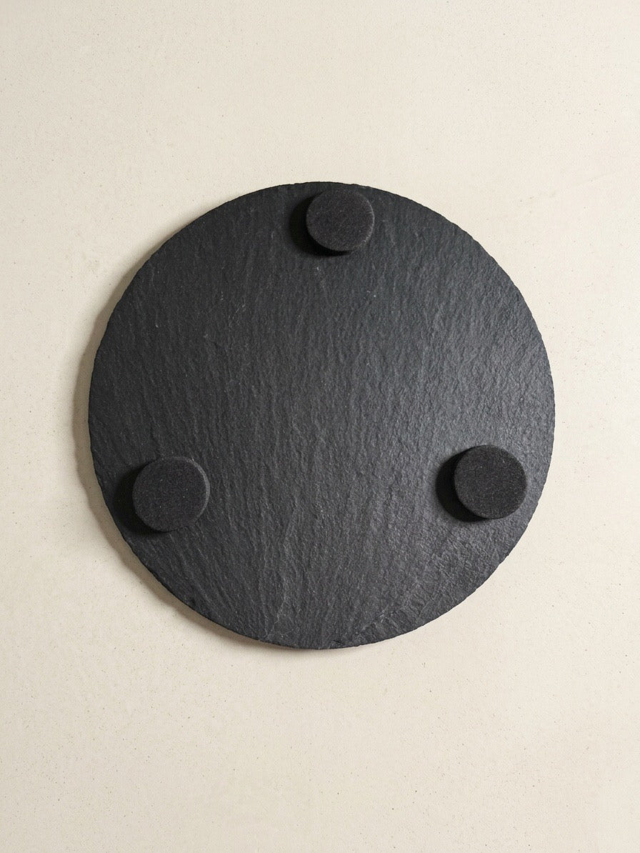 Round Slate Coasters - set of 4