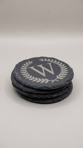 Round Slate Coasters - set of 4