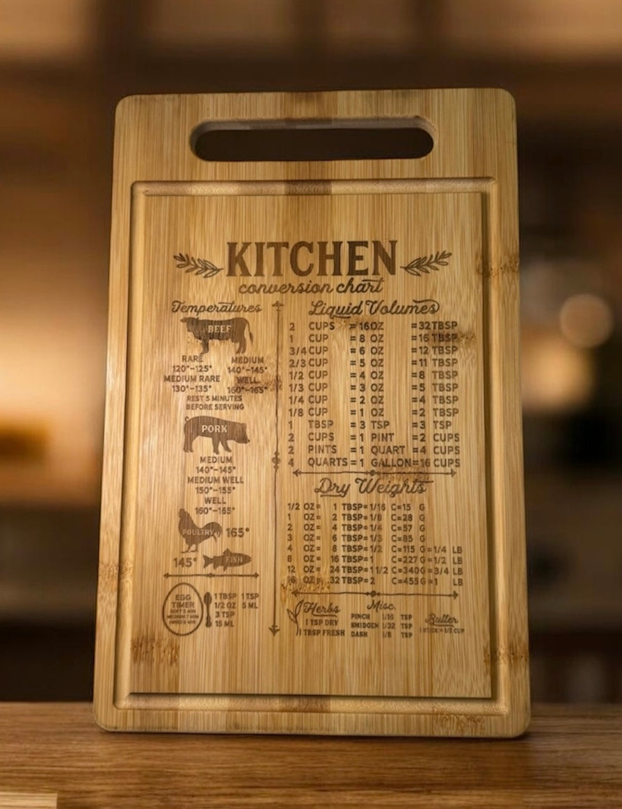 Engraved Bamboo Cutting Board
